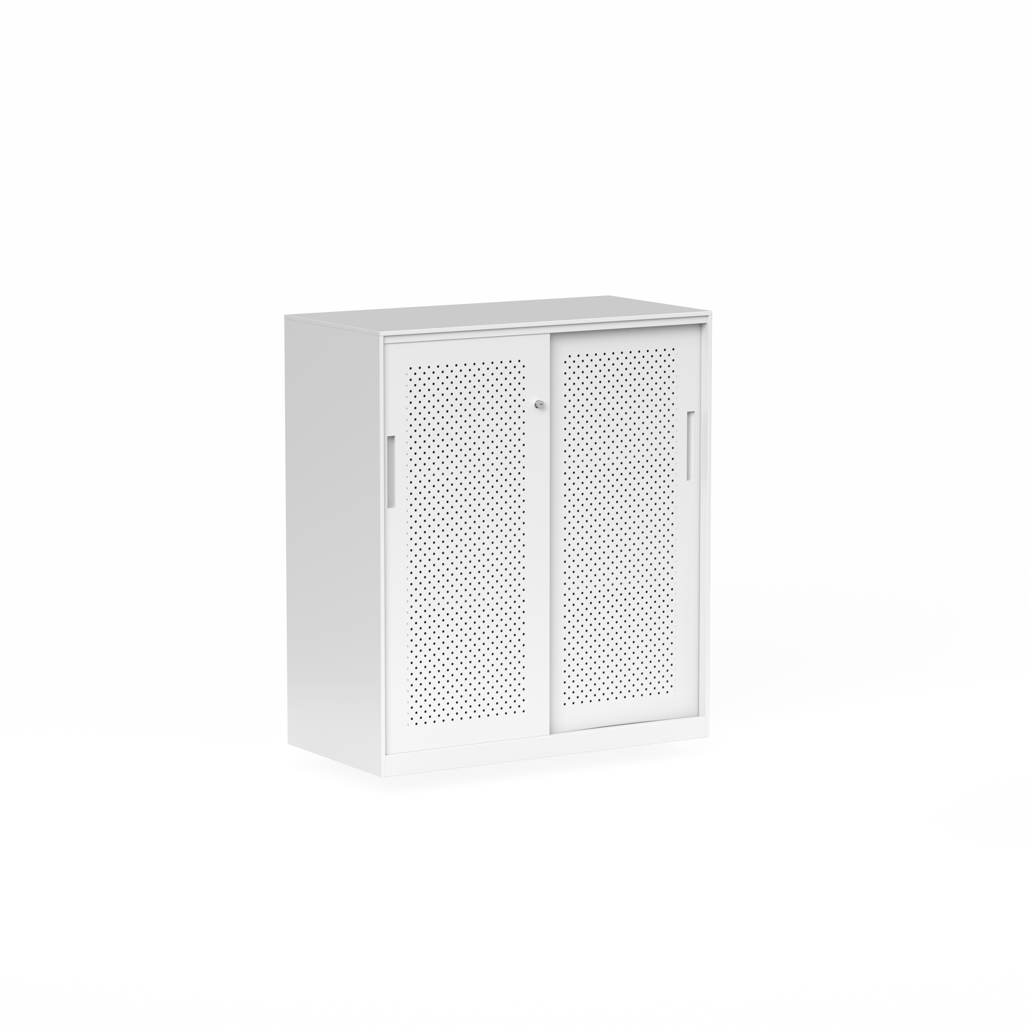 06 Tempo Sliding Door Credenza 1020H x 900W x 450D_White