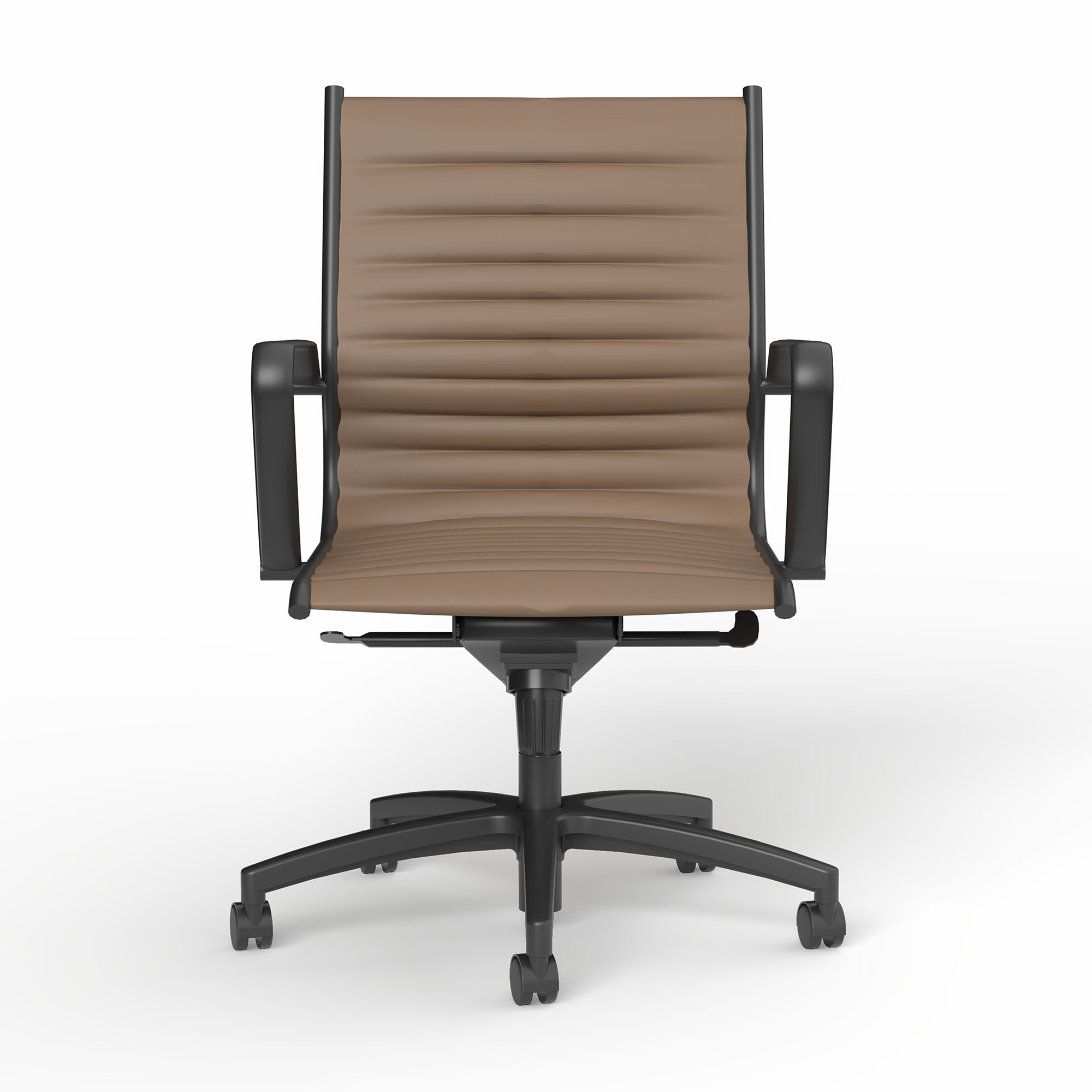 Metro Midback Chocolate PU – Front View