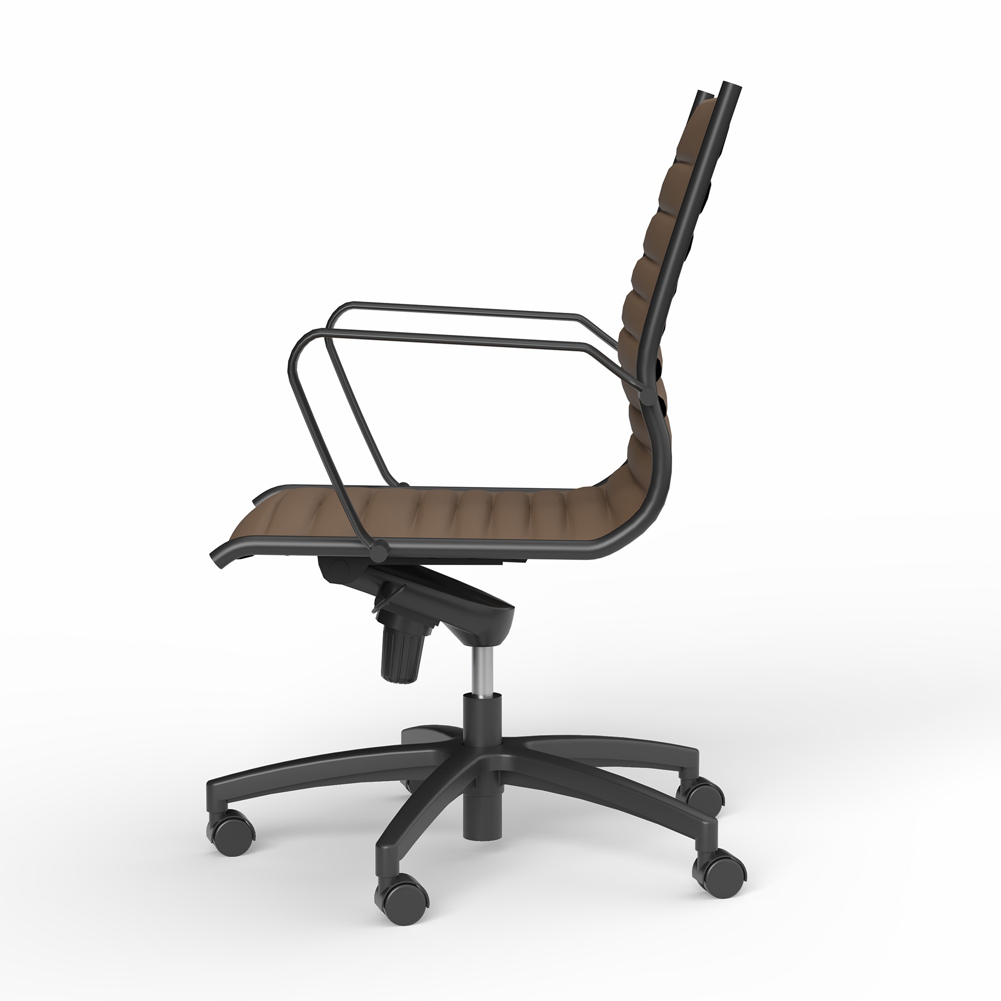 Metro Midback Chocolate PU – Side View