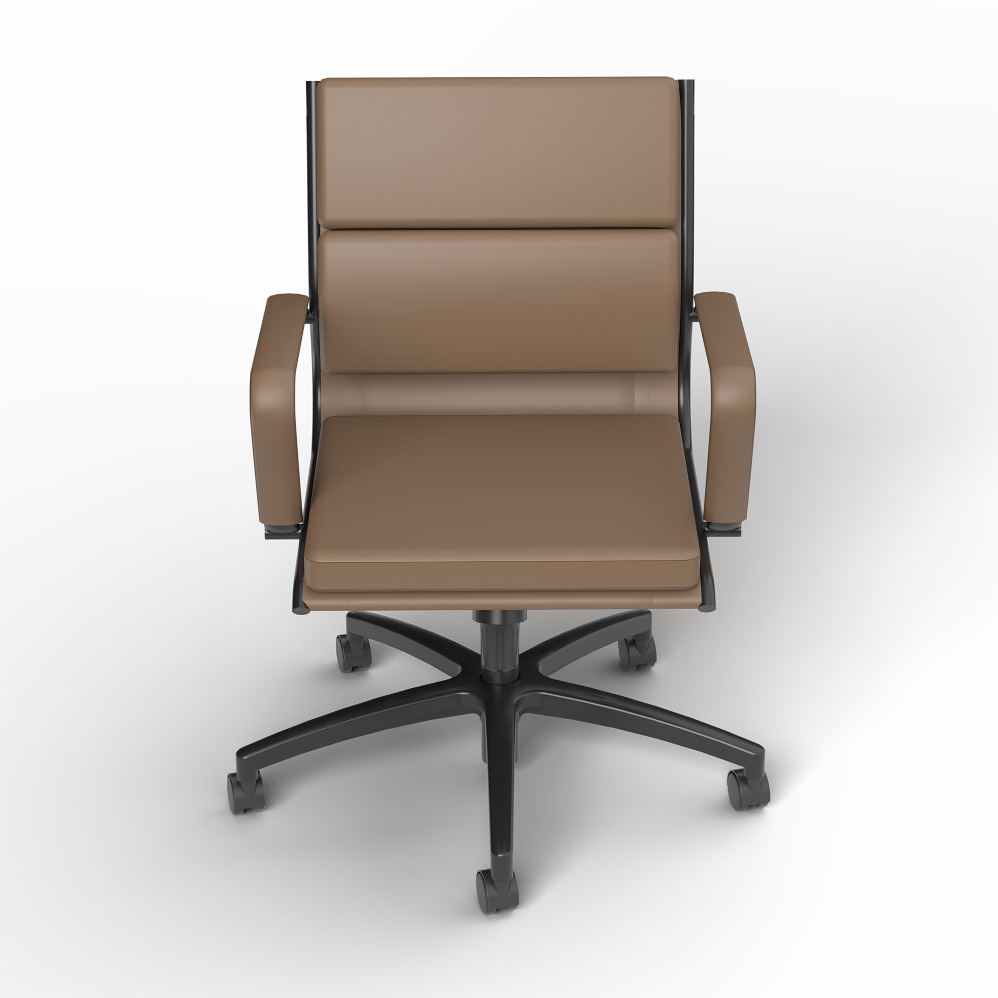 Mode Midback Chocolate PU – Overhead View