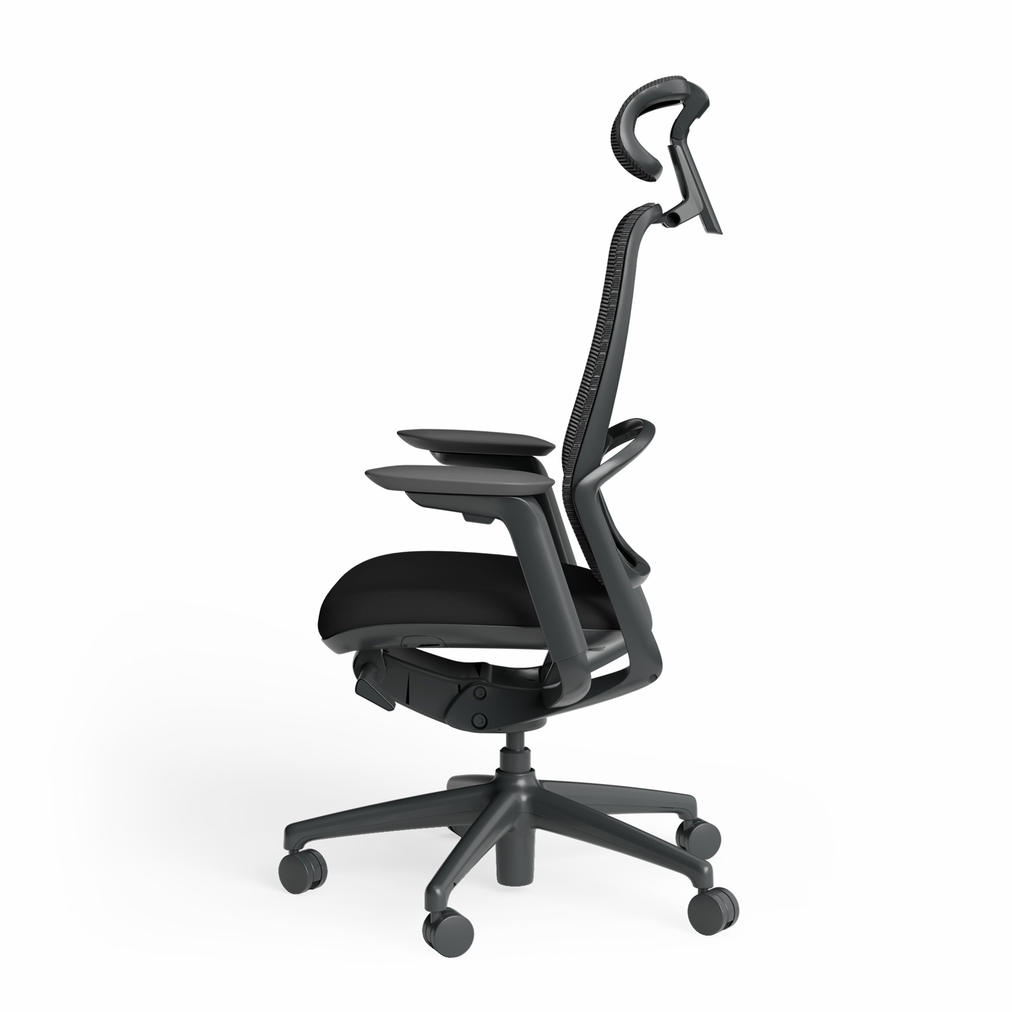 Astral Executive Chair with Adjustable Armrest & Headrest – Side View 1700