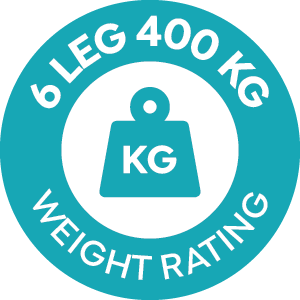 6 Leg 400 KG – Weight Rating